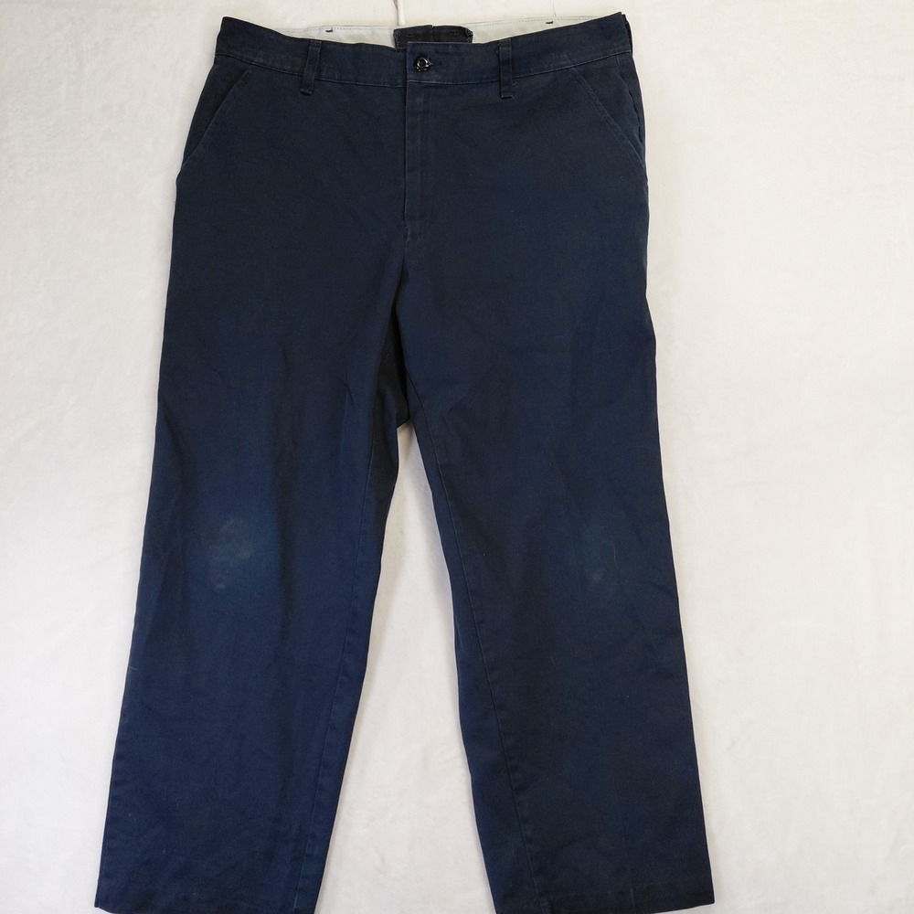 Red Kap PT20NV Navy Blue Work Pants Mens 37x28 Industrial Twill Trousers